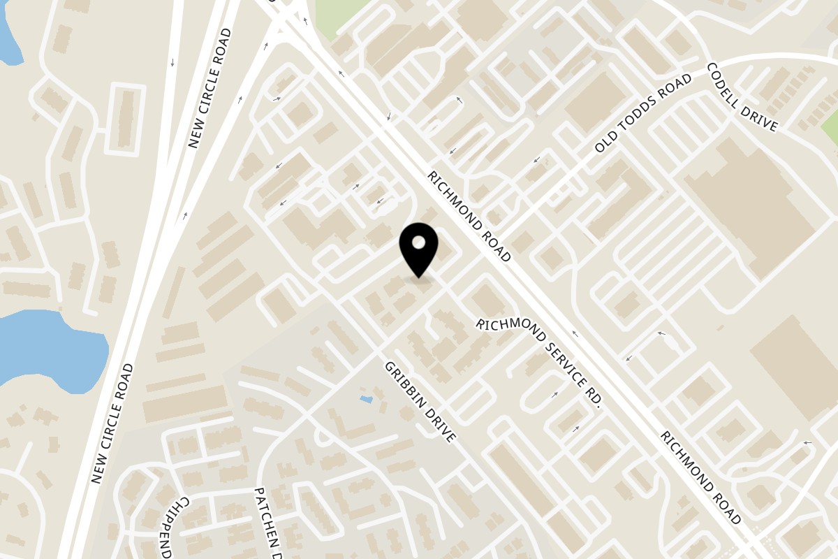 Map showing the location of Taj India Restaurant on 154 Patchen Dr #68 in Lexington